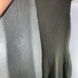 Long green body con summer dress.